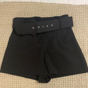 ZARA belted shorts